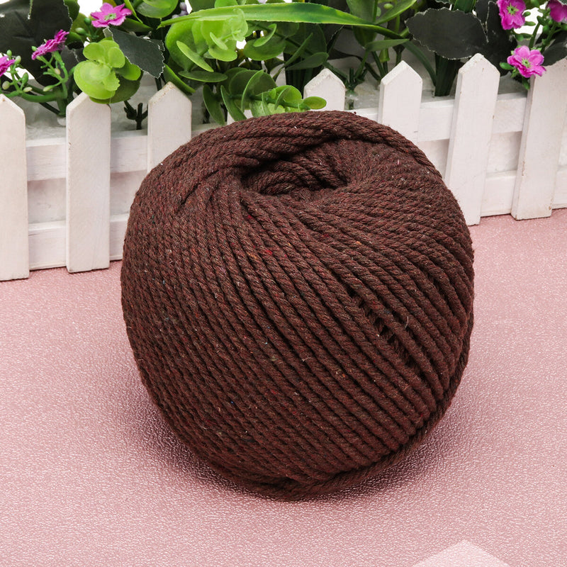 4 Colors 4mm 110m Natural Cotton Twisted Cord Rope Macrame Linen Jute DIY Braided Wire Hand Craft