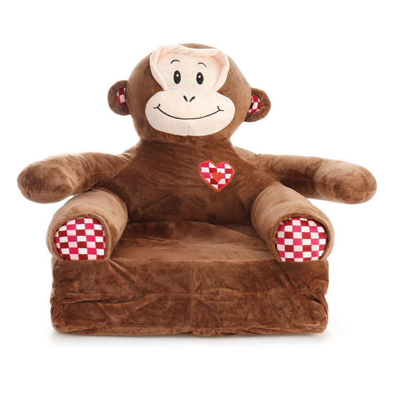 Children's Folding Sofa Cartoon Animal Chair Cushion Home Household Kindergarten Baby Chair Seat Supplies
