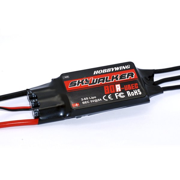 Hobbywing Skywalker 2-6S 80A Brushless ESC With UBEC For RC Airplane - 5V/5A BEC