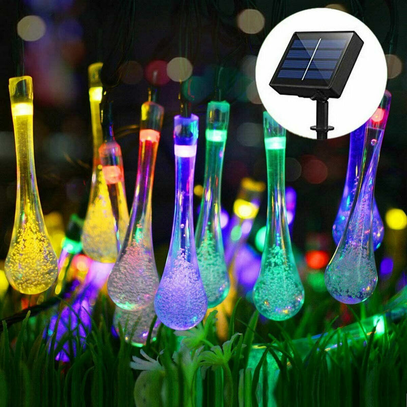 LED Solar Wind Chime Lamp Colorful Photosensitive Chandelier Garden Outdoor Decorative Light