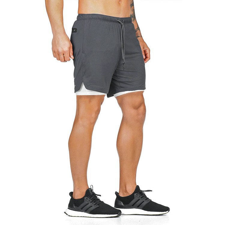 2020 Summer Running Shorts Men 2 in 1 Sports Jogging Fitness Shorts Training Quick Dry Mens Gym Men Shorts Sport gym Short Pants