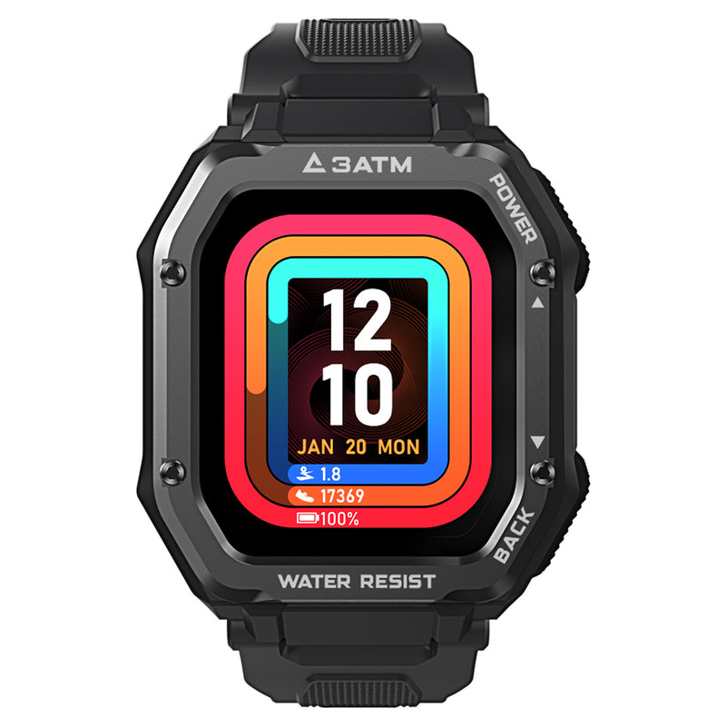 [50 Days Standby]Kospet Rock 1.69 Inch Large Screen Heart Rate Blood Pressure SpO2 Monitor 20 Sport Modes bluetooth 5.0 Three-proof Outdoor Smart Watch