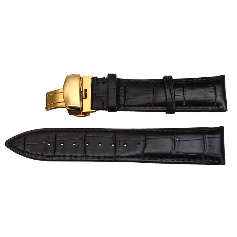 Bakeey Genuine Leather 22MM 24MM Watch Band Kit Butterfly Buckle Deployment Clasp Strap