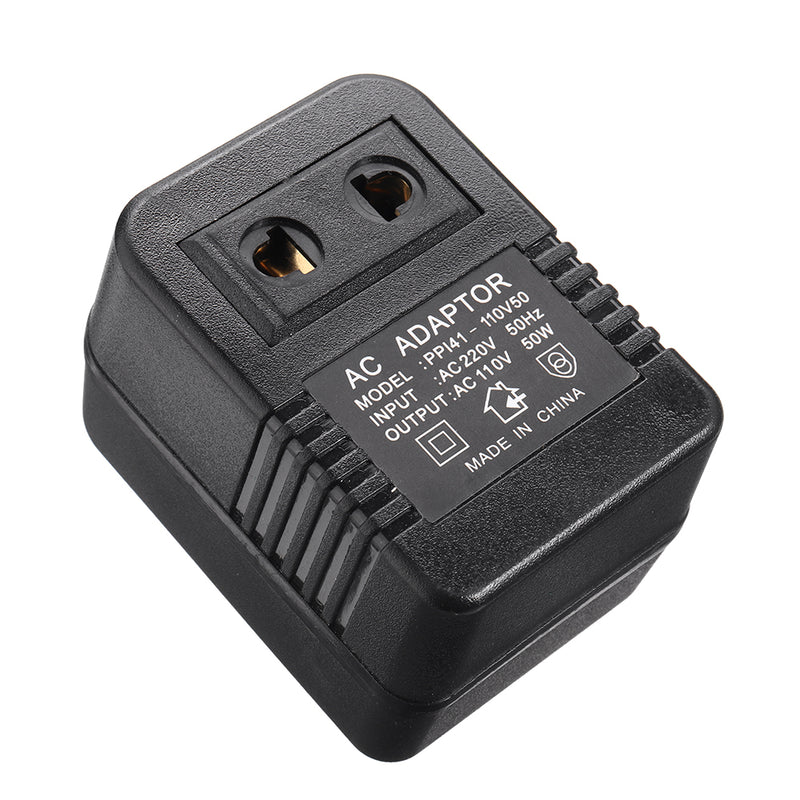 AC 220V to 110V AC Power Voltage Converter 50W Adapter Travel Transformer Step down Regulator Travel Portable