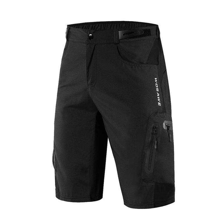 WOSAWE Men Baggy Cycling Shorts Reflective MTB Mountain Bike Bicycle Riding Trousers Water Resistant Loose Fit Shorts