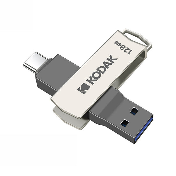 Kodak K273 2 in 1 Type C & USB3.2 Flash Drive 128GB OTG Metal USB Stick Pendrive Cle OTG USB Flash Stick