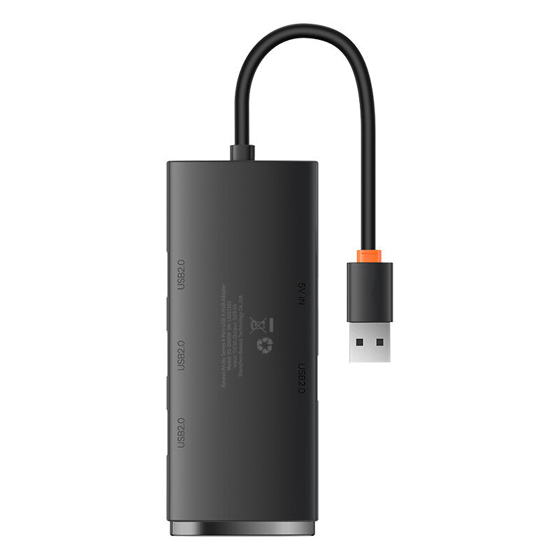 Baseus 4 in 1 USB-A Docking Station USB-A to USB2.0*4 4-Port USB Hub Splitter Adapter for PC Laptop MacBook