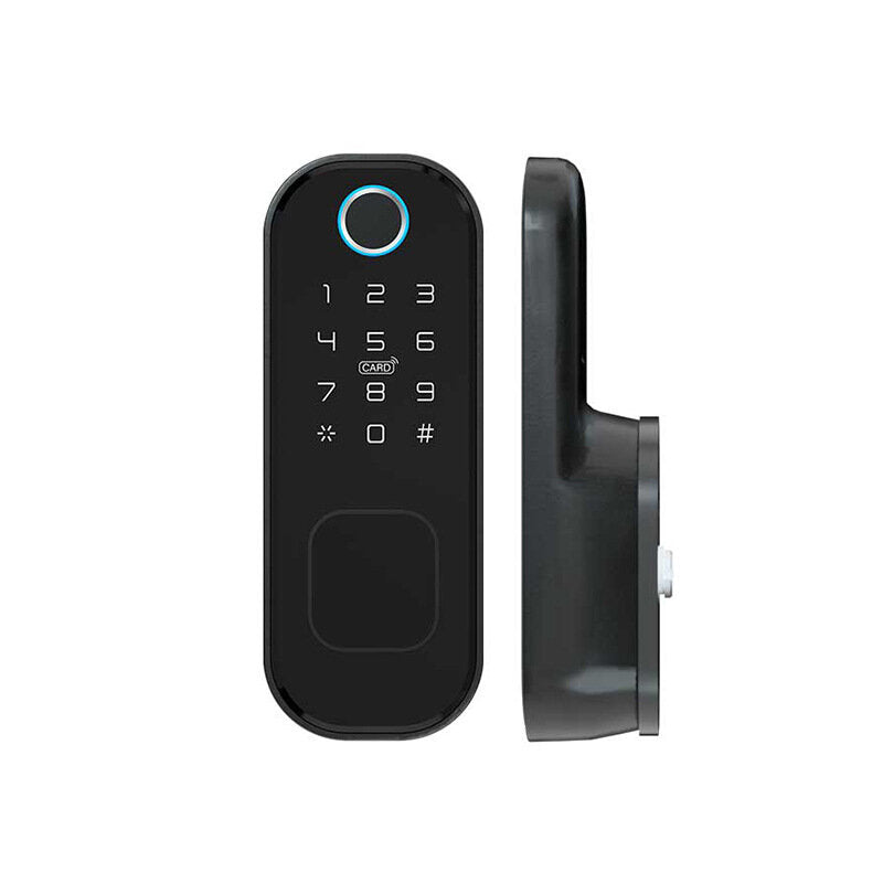 R5 Tuya Smart WiFi Lock Fingerprint APP Password IC Card Key Unlock Electronic Door Lock for Home Safety