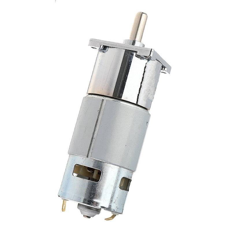 Machifit DC 24V 10/30/50/100RPM Geared Motor with bracket 775 Reversible Gear Reducer Motor