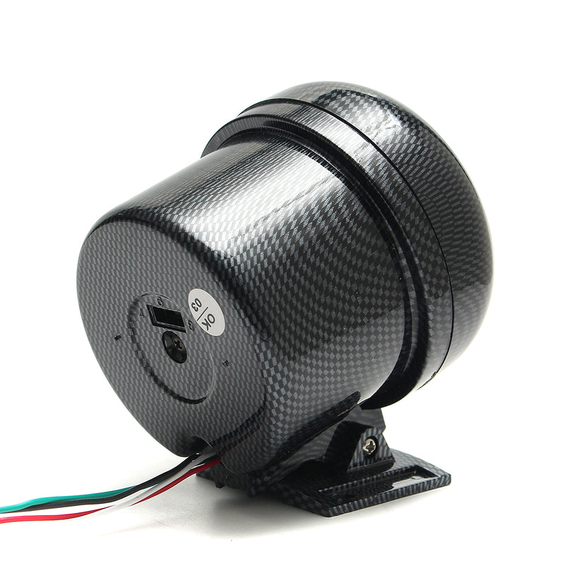95mm 3.75 Inch Car Tachometer Tacho Gauge Meter 0-8000 RPM With LED Shift Light 12V
