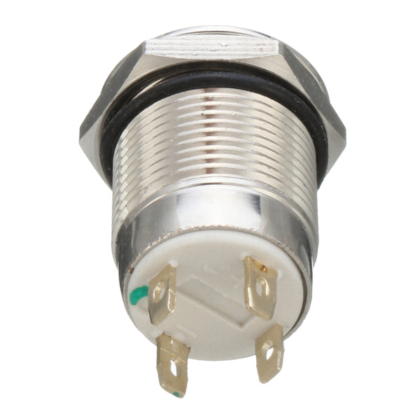 Excellway 12V 4 Pin Led Metal Push Button Switch Momentary Power Switch Waterproof