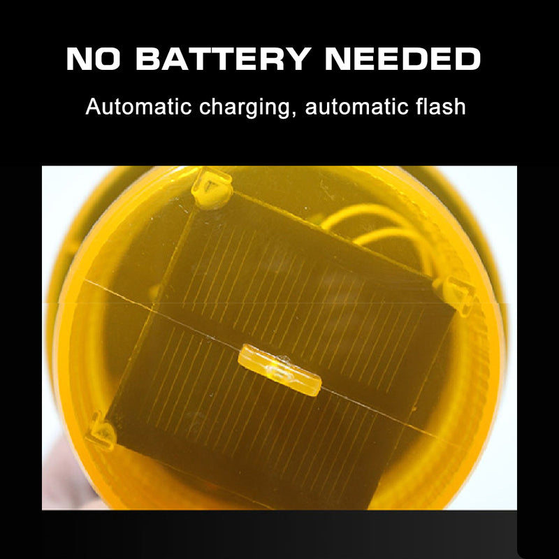 LED Solar Power Car Bus Emergency Warning Strobe Light Beacon Alarm Flash Lamps