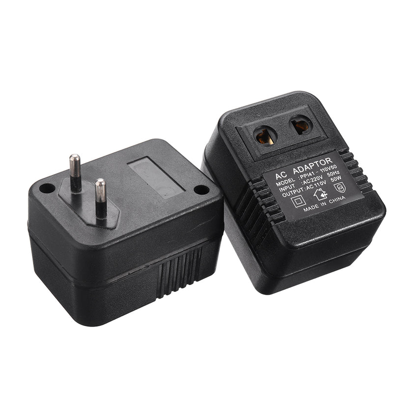 AC 220V to 110V AC Power Voltage Converter 50W Adapter Travel Transformer Step down Regulator Travel Portable