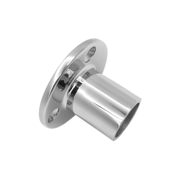 BSET MATEL Marine 90 Degree 1 inch Round Stanchion Base Boat Hand Rail Fitting Stainless Steel