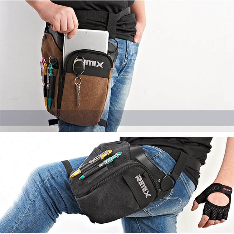 RIMIX Multi Functional Tactical Waist Pack Waterproof Canvas Tool Bag Outdoor Cycling Fishing Bag