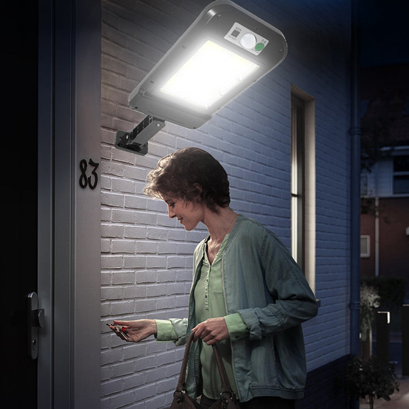 120COB Solar Street Light Motion Sensor Remote Area Security Road Lamp IP65