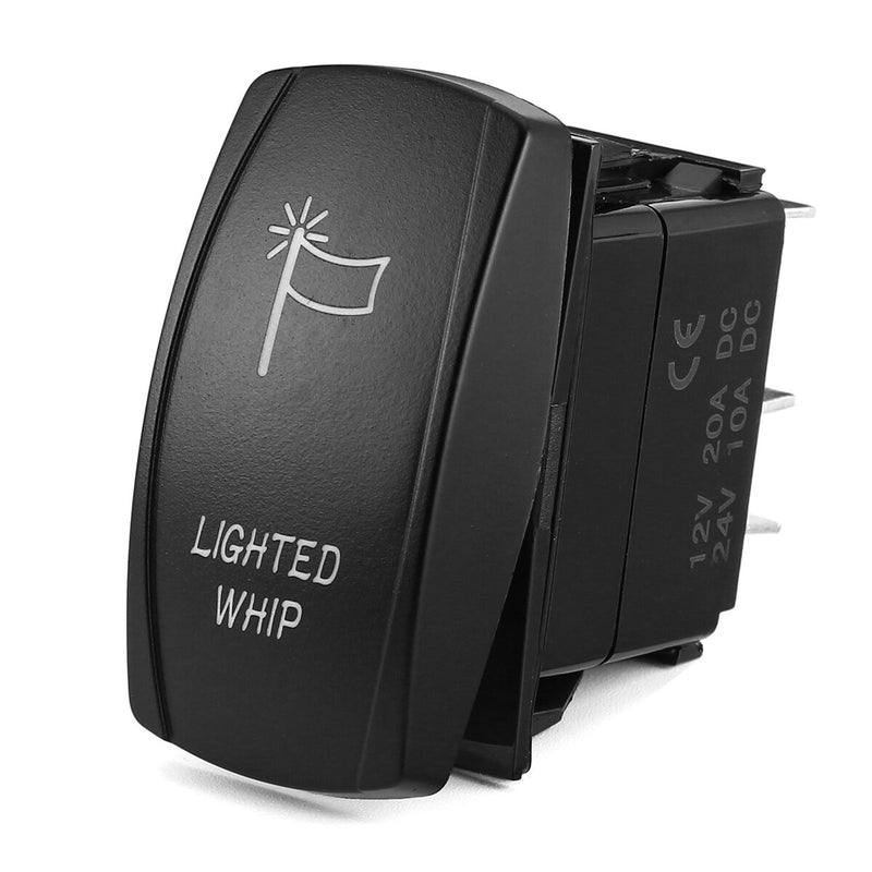 12V Dual Backlit LED Carling Rocker Switch - Laser Etched ARB