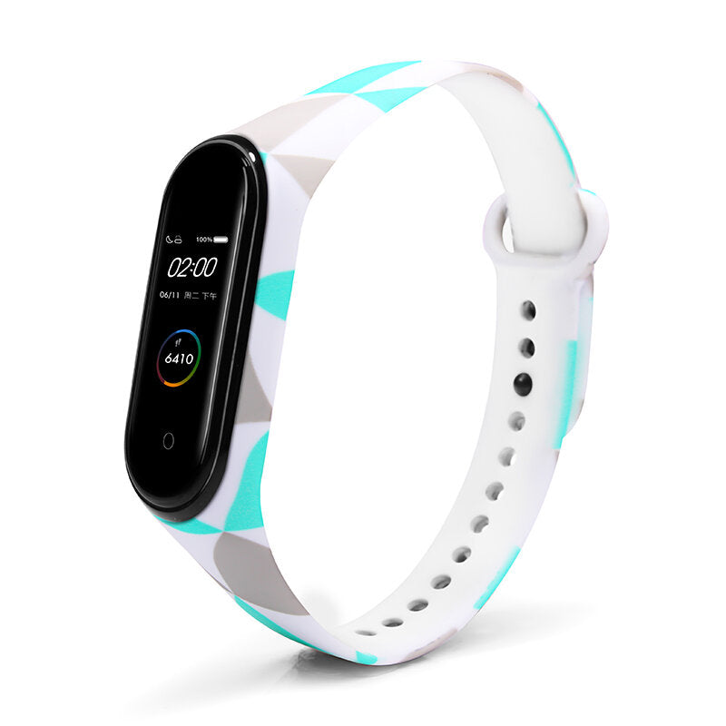 Color Pattern Watch Strap Watch Band for Xiaomi Miband 3 Mibnad 4 Strap Non-original