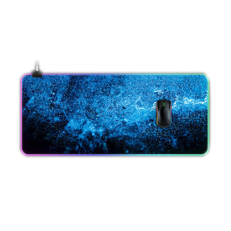 Starry sky Oversized Non-slip Thickened Mouse Pad RGB Gaming Keyboard Pad for PC Latop