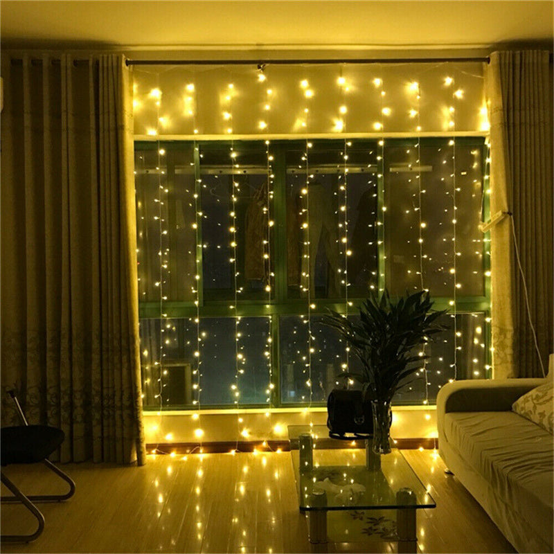 500LED 100m String Fairy Light 8 Modes Waterproof Xmas Party Wedding Curtain Christmas Tree Decorations Lights