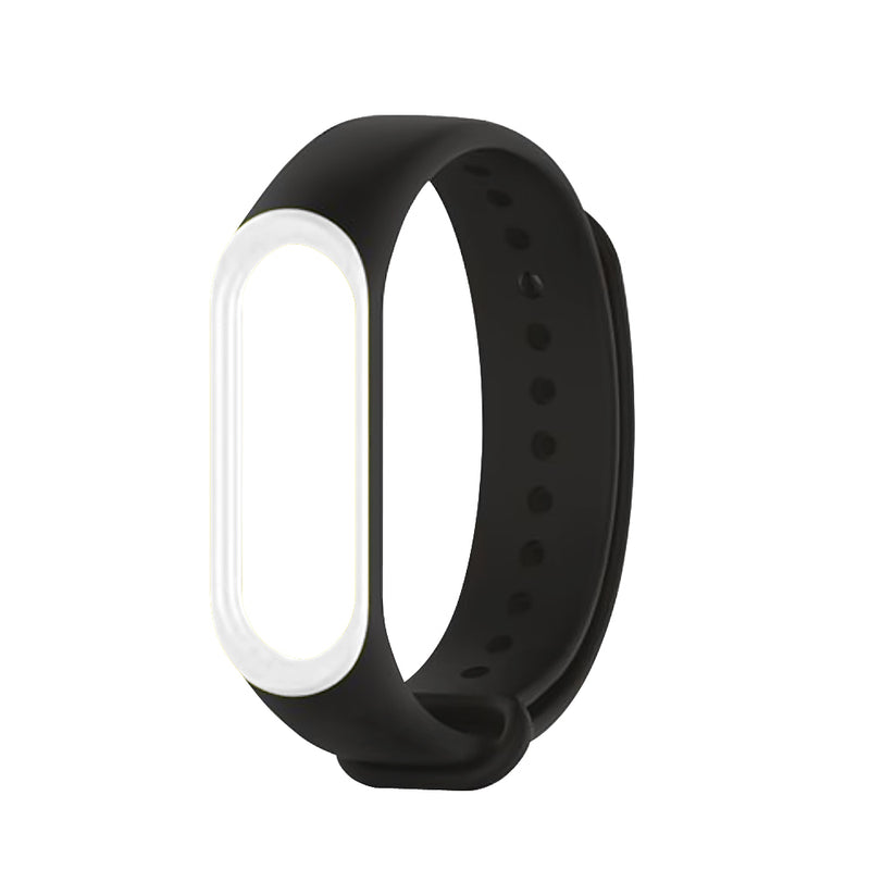 Deffrun Dual Color Silicone Watch Band Replacement Watch Strap for Xiaomi mi band 5 Non-original