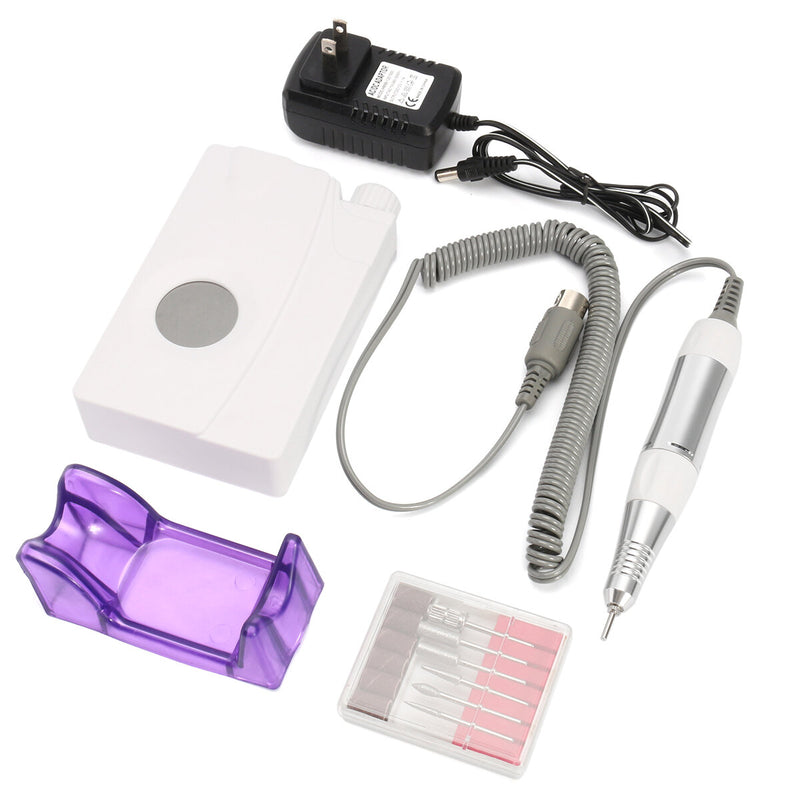 30000RPM Electric Nail Drill Machine Display LED Screen Portable Cordles