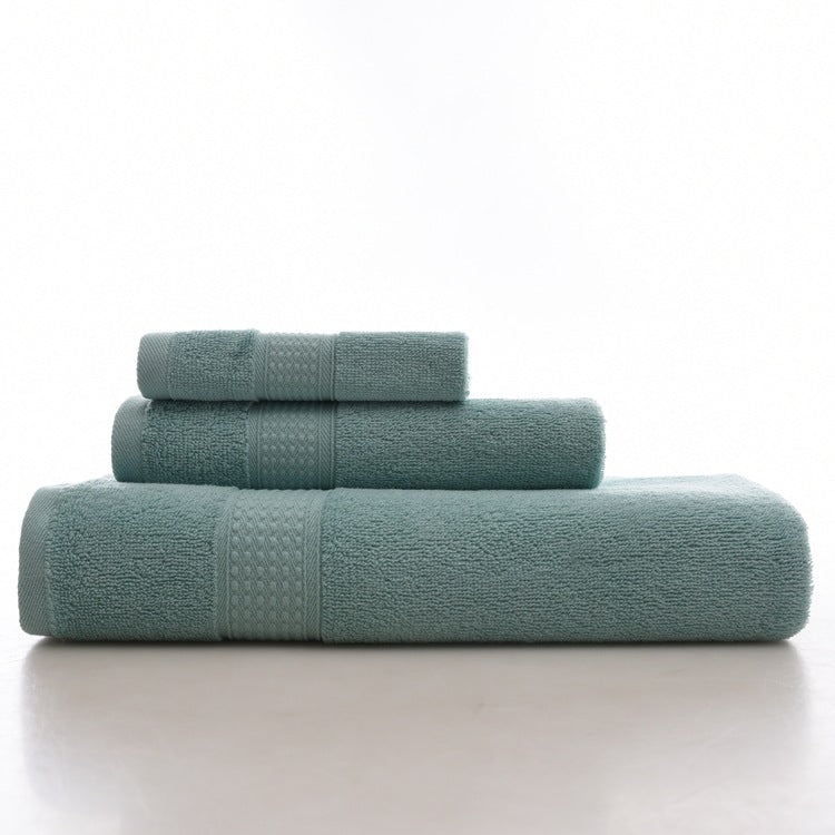 KC LN-01 Bath Pure Towels Long Stapled Cotton Beach Spa Thicken Super Absorbent Towel Sets