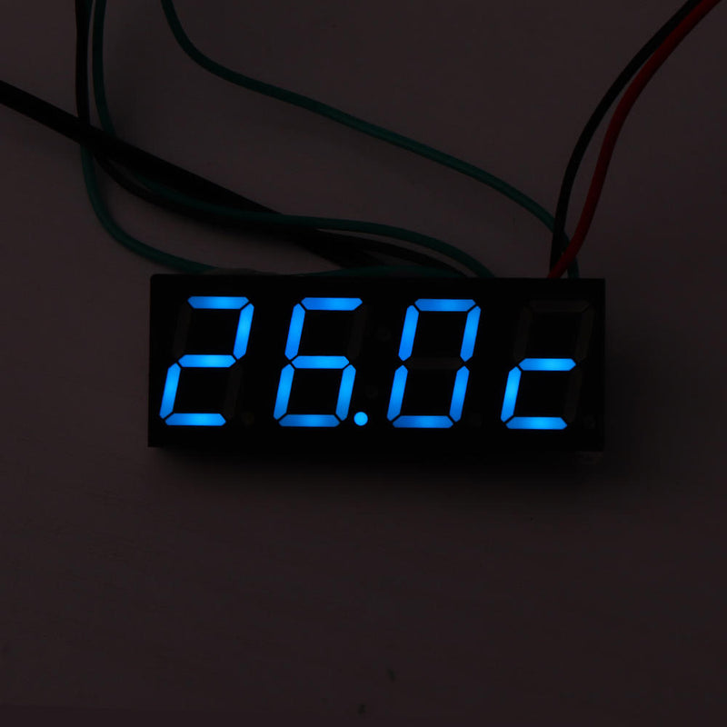 0.36 Inch 3-in-1 Time + Temperature + Voltage Display DC7-30V Voltmeter Electronic Watch Clock Digital Tube