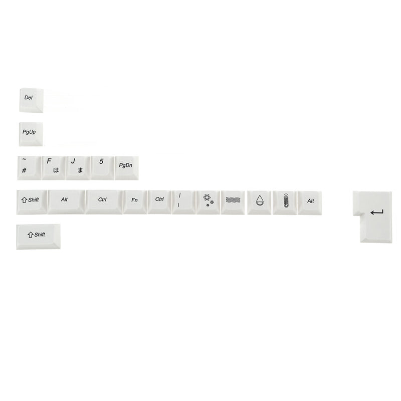 128 Keys Weather Keycap Set Cherry Profile PBT Sublimation Keycaps for Mechanical Keyboards