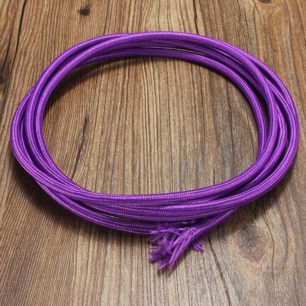 10M Vintage Colorful Twist Braided Fabric Cable Wire Electric Pendant Light Accessory