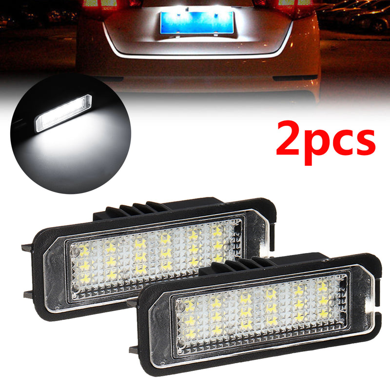 2PCS 18 LED License Number Plate Car Lights For VW Golf MK4 MK5 MK6 Passat Lupo Polo 9N