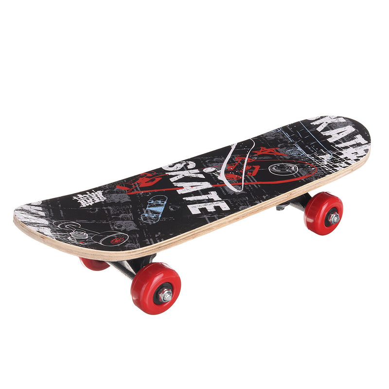 17inch 7-layer Children Skateboard Chinese Maple Decoration Boards Light Wooden Double Rocker Skatebooards