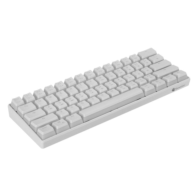 GAMAKAY MK61 Wired Mechanical Keyboard Gateron Optical Switch Pudding Keycaps RGB 61 Keys Hot Swappable Gaming Keyboard New Version