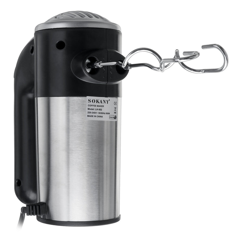 800W Kitchen Electric Hand Mixer with 5 Speeds, Whisk with Egg Beater, Dough Hook - Speeds Beater