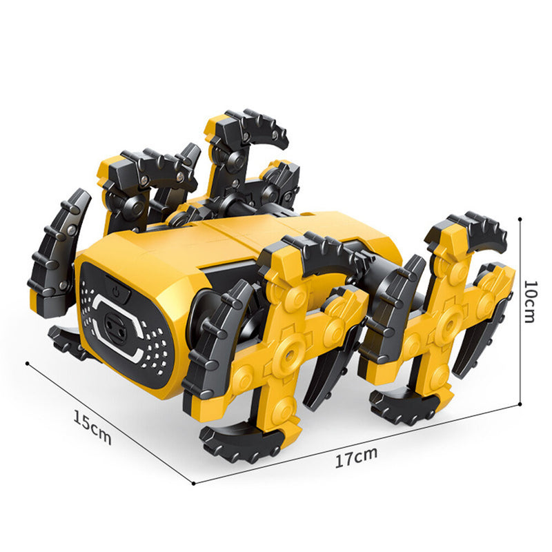 STEM DIY Building Block Assembly Intelligent Robot Dog Gesture Sensing Obstacle Avoidance Robot Dog Children Electric Toys