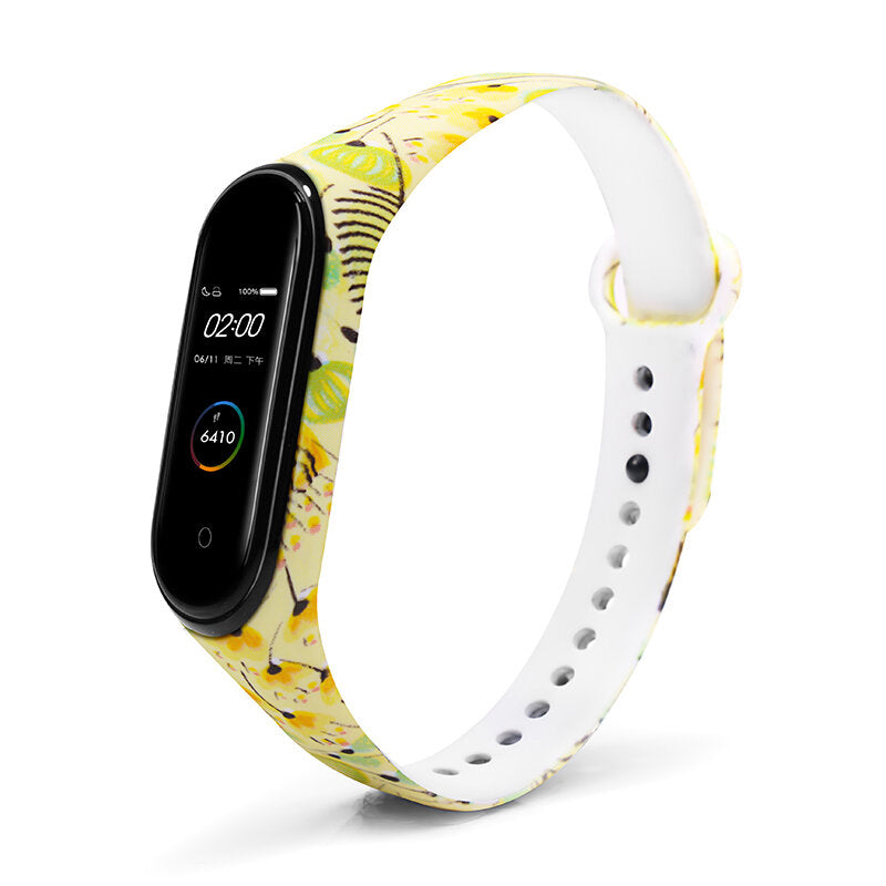Color Pattern Watch Strap Watch Band for Xiaomi Miband 3 Mibnad 4 Strap Non-original
