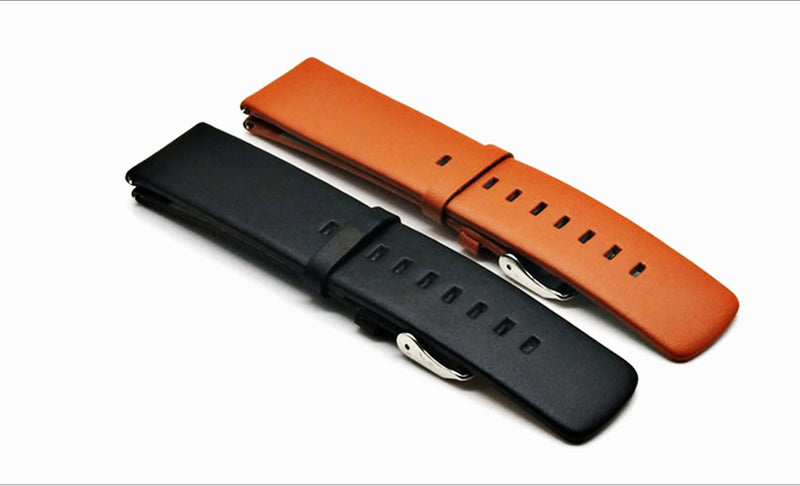 Double-sided Leather Watch Band Watch Strap Replacement for 47mm Amazfit GTR Smart Watch