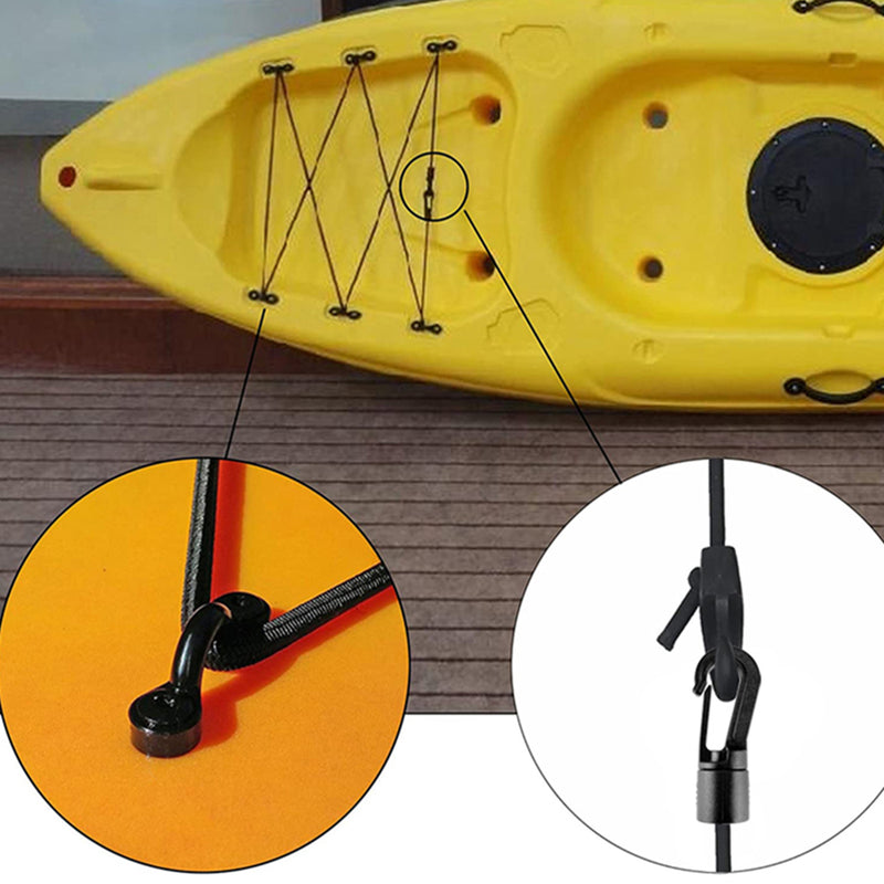 BSET MATEL Marine Products Expanded Deck Rigging Kit Accessory Elastic Rope Bungee Nylon C and Buckle For Kayaks Canoes Boat Accessories