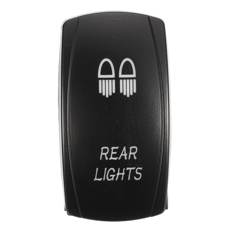 12/24V LED Rocker Switch for Car, Boat, Truck - Blue - Car Boat Light Led Bar Toggle Reverse Rear Light