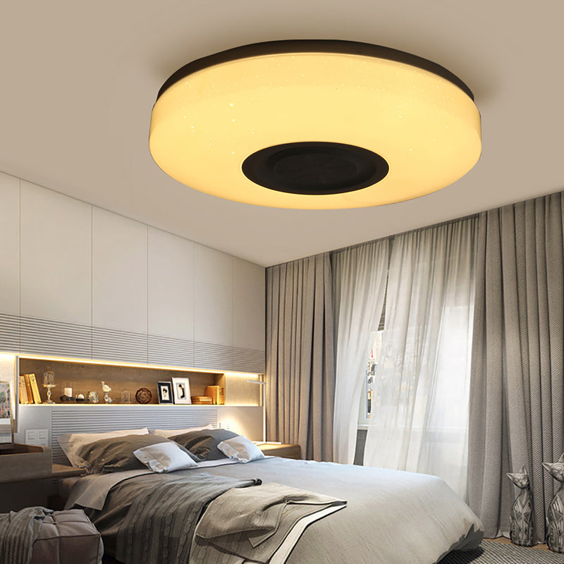 Bluetooth-Enabled LED Ceiling Light with Music Speaker and Dimmable Lamp - Bluetooth WIFI RGB APP Remote Room