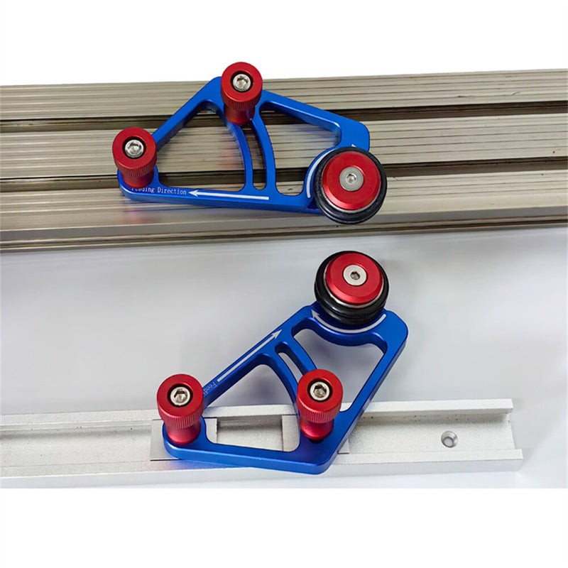 Woodworking Table Saw Dual Feed Pressure Rollers Bidirectional Feeding No Rebound Safety Features Perfect for Precision Cutting Superior Stability