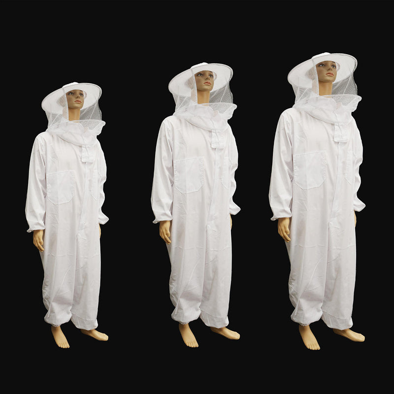 Beekeeping Protective Equipment Jacket Veil Full Body Suit Hat Smock Beekeeping Tools Set