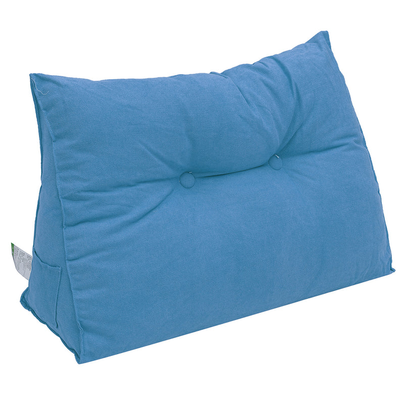Triangle Back Cushion Bed Couch Sofa Seat Rest Pad Waist Support Backrest Pillow Mat Home Office Furniture Decoration