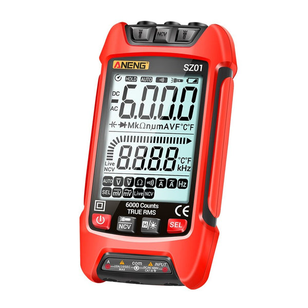 ANENG SZ01 6000 Counts Auto Range True RMS Digital Multimeter High Precision Resistance Frequency Tester