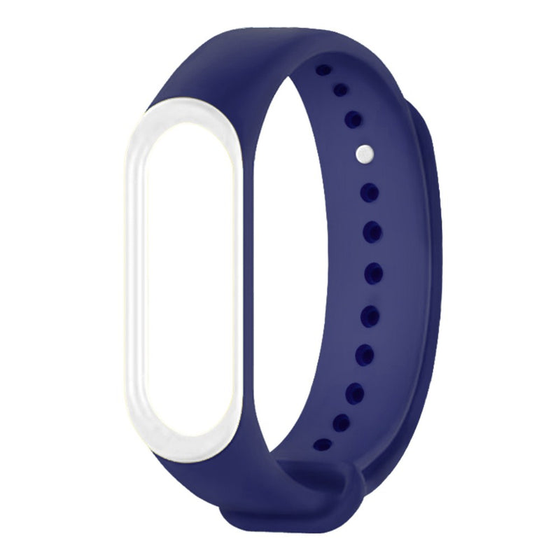 Deffrun Dual Color Silicone Watch Band Replacement Watch Strap for Xiaomi mi band 5 Non-original