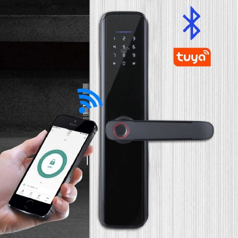 WAFU WF-007B-PRO Tuya Bluetooth Smart Fingerprint Electronic Lock Indoor Password Office Door Lock for Hotel Home