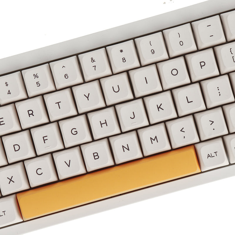 140 Keys Honey Milk PBT Keycap Set XDA Profile Sublimation English/Japanese Keycaps for Mechanical Keyboards