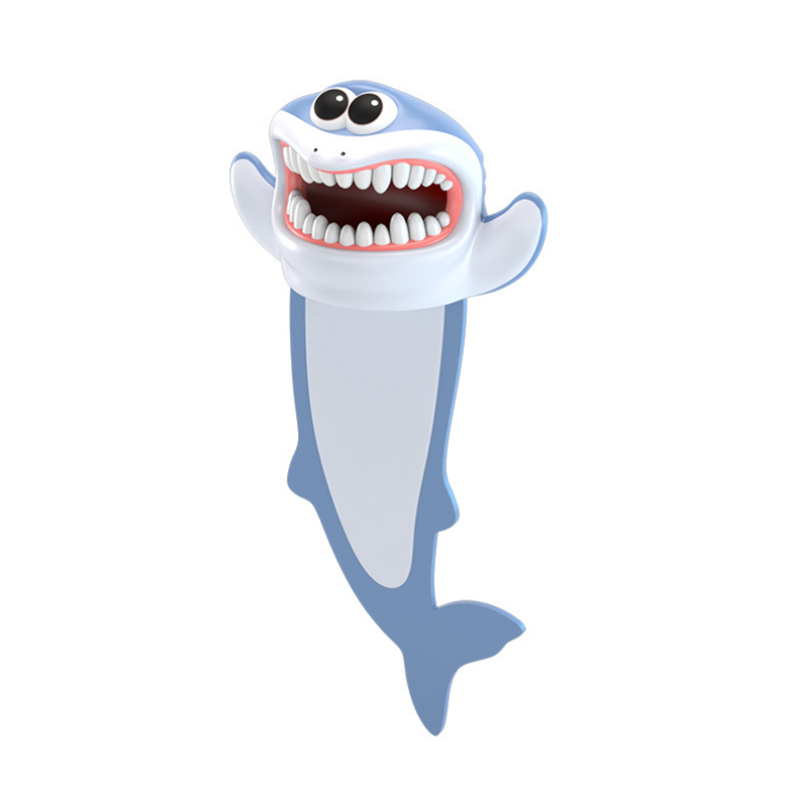 Creative 3D Stereo Cartoon Bookmark Ocean Animal Cute PVC Book Markers Learning Office Supplies 1PCS