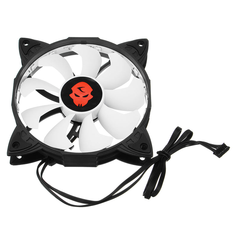 Coolmoon 30000Hrs 3PCS 120mm RGB Adjustable LED Cooling Fan with Controller Remote For PC Cooling