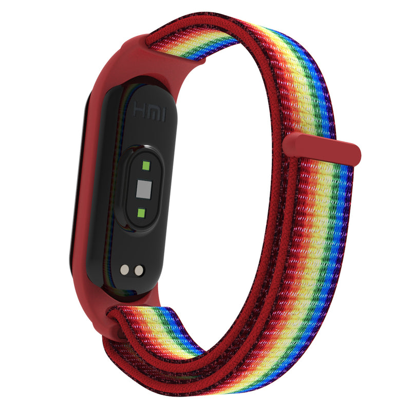 Holdmi 2-IN-1 Comfortable Nylon Watch Strap Band + TPU Watch Case Cover Replacement for Xiaomi Mi Band 5 / Xiaomi Mi Band 4 / 3 Non-original
